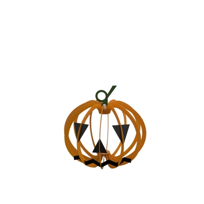 HLW0012 - Small pumpkin-shaped candle holder